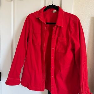 Women’s Red Button Down shirt Duluth trading co